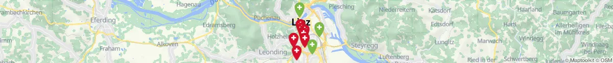 Map view for Pharmacies emergency services nearby Froschberg (Linz  (Stadt), Oberösterreich)